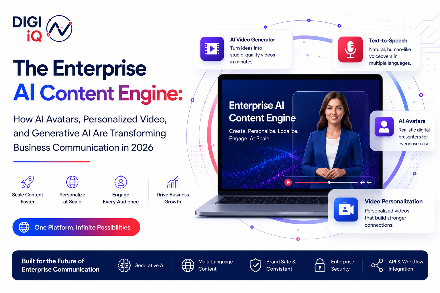 The Enterprise AI Content Engine: How AI Avatars, Personalized Video, and Generative AI Are Transforming Business Communication in 2026